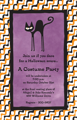 Superstitious Cat Invitations