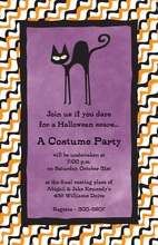 Halloween Cat Invitations