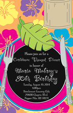 Classic Luau Placesetting Invitations